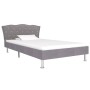 Light gray fabric bed frame 90x200 cm by vidaXL, Beds and slatted bases - Ref: Foro24-280537, Price: 164,39 €, Discount: %