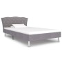 Light gray fabric bed frame 90x200 cm by vidaXL, Beds and slatted bases - Ref: Foro24-280537, Price: 164,39 €, Discount: %