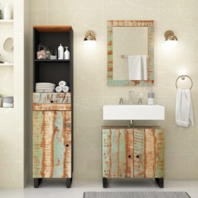 Bathroom furniture set 3 pieces solid recycled wood by vidaXL, Bathroom furniture - Ref: Foro24-3200639, Price: 286,90 €, Dis...