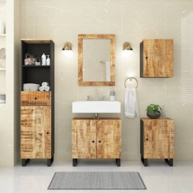 5-piece bathroom furniture set solid mango wood by vidaXL, Bathroom furniture - Ref: Foro24-3200645, Price: 416,49 €, Discoun...