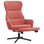 Entspannungssessel mit Fußstütze aus rosa Samt von vidaXL, Sessel - Ref: Foro24-3097499, Preis: 115,07 €, Rabatt: %