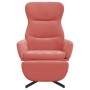 Entspannungssessel mit Fußstütze aus rosa Samt von vidaXL, Sessel - Ref: Foro24-3097499, Preis: 115,07 €, Rabatt: %