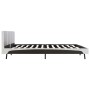 Estructura de cama cuero sintético gris y blanco 180x200 cm de vidaXL, Camas y somieres - Ref: Foro24-280296, Precio: 205,78 ...