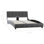 Estructura de cama cuero sintético gris 120x200 cm de vidaXL, Camas y somieres - Ref: Foro24-280323, Precio: 161,99 €, Descue...