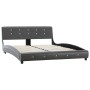 Estructura de cama de cuero sintético gris 140x200 cm de vidaXL, Camas y somieres - Ref: Foro24-280324, Precio: 192,21 €, Des...