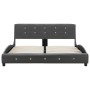 Estructura de cama de cuero sintético gris 140x200 cm de vidaXL, Camas y somieres - Ref: Foro24-280324, Precio: 192,21 €, Des...