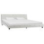 Estructura de cama de cuero sintético blanco 180x200 cm de vidaXL, Camas y somieres - Ref: Foro24-280316, Precio: 222,74 €, D...