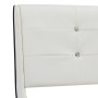 Estructura de cama de cuero sintético blanco 180x200 cm de vidaXL, Camas y somieres - Ref: Foro24-280316, Precio: 222,74 €, D...