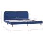 Blue fabric bed frame 180x200 cm by vidaXL, Beds and slatted bases - Ref: Foro24-280880, Price: 184,99 €, Discount: %