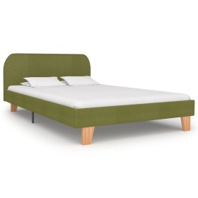 Estructura de cama de tela verde 120x200 cm de vidaXL, Camas y somieres - Ref: Foro24-280882, Precio: 207,99 €, Descuento: %