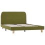 Green fabric bed frame 120x200 cm by vidaXL, Beds and slatted bases - Ref: Foro24-280882, Price: 207,45 €, Discount: %