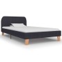 Estructura de cama de tela gris oscuro 90x200 cm de vidaXL, Camas y somieres - Ref: Foro24-280866, Precio: 119,16 €, Descuent...