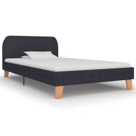 Dark gray fabric bed frame 90x200 cm by vidaXL, Beds and slatted bases - Ref: Foro24-280866, Price: 118,12 €, Discount: %