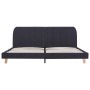 Estructura de cama de tela gris oscuro 180x200 cm de vidaXL, Camas y somieres - Ref: Foro24-280870, Precio: 247,35 €, Descuen...