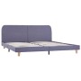 Estructura de cama de tela gris claro 160x200 cm de vidaXL, Camas y somieres - Ref: Foro24-280874, Precio: 176,99 €, Descuent...