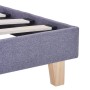 Estructura de cama de tela gris claro 160x200 cm de vidaXL, Camas y somieres - Ref: Foro24-280874, Precio: 176,99 €, Descuent...