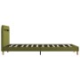 Estructura de cama con LED tela verde 120x200 cm de vidaXL, Camas y somieres - Ref: Foro24-280907, Precio: 184,99 €, Descuent...