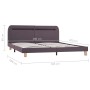 Estructura de cama con LED tela gris topo 180x200 cm de vidaXL, Camas y somieres - Ref: Foro24-280915, Precio: 174,99 €, Desc...