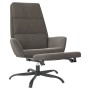 Sillón de relax con reposapiés terciopelo gris oscuro de vidaXL, Sillones - Ref: Foro24-3097909, Precio: 119,61 €, Descuento: %