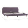 Estructura de cama de tela gris topo 180x200 cm de vidaXL, Camas y somieres - Ref: Foro24-280890, Precio: 173,99 €, Descuento: %