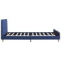 Estructura de cama de tela azul 140x200 cm de vidaXL, Camas y somieres - Ref: Foro24-280928, Precio: 180,93 €, Descuento: %