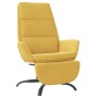 Sillón de relax con reposapiés terciopelo amarillo mostaza de vidaXL, Sillones - Ref: Foro24-3097915, Precio: 128,05 €, Descu...