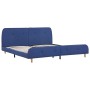 Blue fabric bed frame 160x200 cm by vidaXL, Beds and slatted bases - Ref: Foro24-280929, Price: 194,54 €, Discount: %