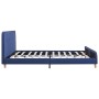 Blue fabric bed frame 160x200 cm by vidaXL, Beds and slatted bases - Ref: Foro24-280929, Price: 194,54 €, Discount: %