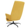 Sillón de relax con reposapiés terciopelo amarillo mostaza de vidaXL, Sillones - Ref: Foro24-3097915, Precio: 128,05 €, Descu...