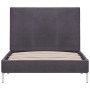 Estructura de cama de tela gris 90x200 cm de vidaXL, Camas y somieres - Ref: Foro24-280946, Precio: 119,99 €, Descuento: %