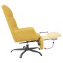 Sillón de relax con reposapiés terciopelo amarillo mostaza de vidaXL, Sillones - Ref: Foro24-3097915, Precio: 128,05 €, Descu...