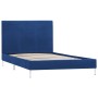 Blue fabric bed frame 90x200 cm by vidaXL, Beds and slatted bases - Ref: Foro24-280951, Price: 97,99 €, Discount: %