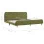 Estructura de cama de tela verde 160x200 cm de vidaXL, Camas y somieres - Ref: Foro24-280934, Precio: 209,27 €, Descuento: %