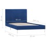 Blue fabric bed frame 90x200 cm by vidaXL, Beds and slatted bases - Ref: Foro24-280951, Price: 97,99 €, Discount: %