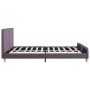 Estructura de cama de tela gris topo 160x200 cm de vidaXL, Camas y somieres - Ref: Foro24-280939, Precio: 166,68 €, Descuento: %