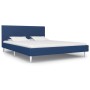 Blue fabric bed frame 140x200 cm by vidaXL, Beds and slatted bases - Ref: Foro24-280953, Price: 216,24 €, Discount: %