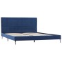 Blue fabric bed frame 140x200 cm by vidaXL, Beds and slatted bases - Ref: Foro24-280953, Price: 216,24 €, Discount: %