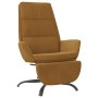 Sillón de relax con reposapiés terciopelo marrón de vidaXL, Sillones - Ref: Foro24-3097916, Precio: 97,08 €, Descuento: %