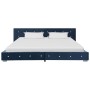 Blue velvet bed frame 160x200 cm by vidaXL, Beds and slatted bases - Ref: Foro24-280395, Price: 243,99 €, Discount: %