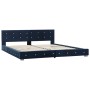 Blue velvet bed frame 160x200 cm by vidaXL, Beds and slatted bases - Ref: Foro24-280395, Price: 243,99 €, Discount: %