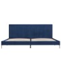 Blue fabric bed frame 180x200 cm by vidaXL, Beds and slatted bases - Ref: Foro24-280955, Price: 158,99 €, Discount: %