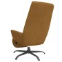 Sillón de relax con reposapiés terciopelo marrón de vidaXL, Sillones - Ref: Foro24-3097916, Precio: 97,08 €, Descuento: %