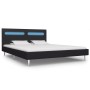 Bed frame with LED black fabric 180x200 cm by vidaXL, Beds and slatted bases - Ref: Foro24-280965, Price: 254,56 €, Discount: %