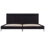 Estructura de cama con LED tela negro 180x200 cm de vidaXL, Camas y somieres - Ref: Foro24-280965, Precio: 254,56 €, Descuent...