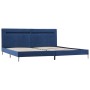 Bed frame with LED blue fabric 180x200 cm by vidaXL, Beds and slatted bases - Ref: Foro24-280975, Price: 140,54 €, Discount: %