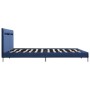 Bed frame with LED blue fabric 180x200 cm by vidaXL, Beds and slatted bases - Ref: Foro24-280975, Price: 140,54 €, Discount: %