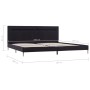 Estructura de cama con LED tela negro 160x200 cm de vidaXL, Camas y somieres - Ref: Foro24-280964, Precio: 239,99 €, Descuent...