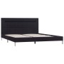 Bed frame with LED black fabric 140x200 cm by vidaXL, Beds and slatted bases - Ref: Foro24-280963, Price: 225,99 €, Discount: %