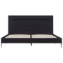 Bed frame with LED black fabric 140x200 cm by vidaXL, Beds and slatted bases - Ref: Foro24-280963, Price: 225,99 €, Discount: %