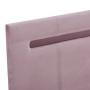 Estructura de cama con LED tela rosa 90x200 cm de vidaXL, Camas y somieres - Ref: Foro24-280976, Precio: 180,73 €, Descuento: %